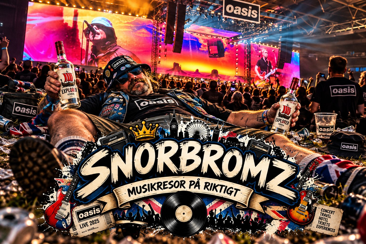 SNORBROMZ på Oasis-konsert – musikresor