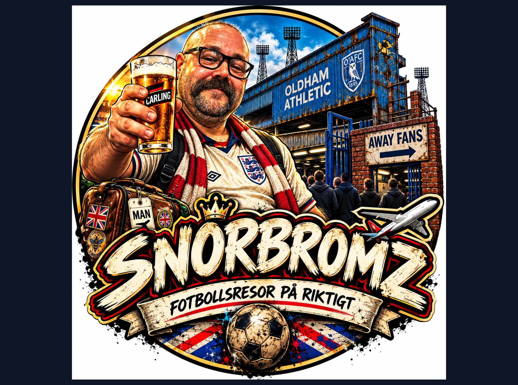 SNORBROMZ Oldham Athletic-logga