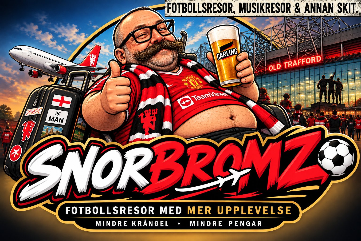 SNORBROMZ Manchester United-logga